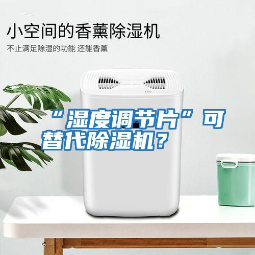 “濕度調節片”可替代除濕機？