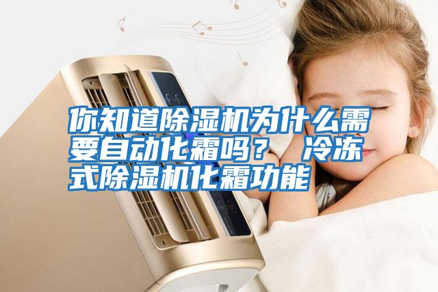 你知道除濕機為什么需要自動化霜嗎？ 冷凍式除濕機化霜功能