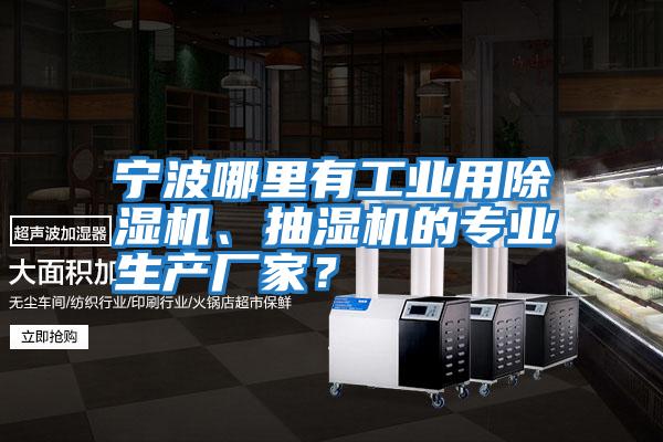寧波哪里有工業用除濕機、抽濕機的專業生產廠家？