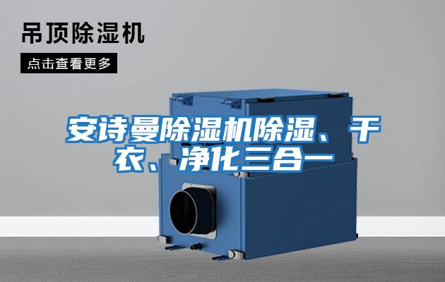 安詩曼除濕機除濕、干衣、凈化三合一