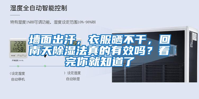 墻面出汗，衣服曬不干，回南天除濕法真的有效嗎？看完你就知道了