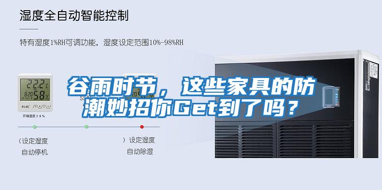 谷雨時節，這些家具的防潮妙招你Get到了嗎？