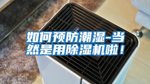 如何預防潮濕-當然是用除濕機啦!