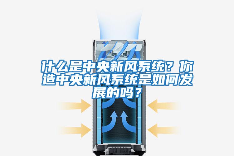 什么是中央新風(fēng)系統(tǒng)？你造中央新風(fēng)系統(tǒng)是如何發(fā)展的嗎？