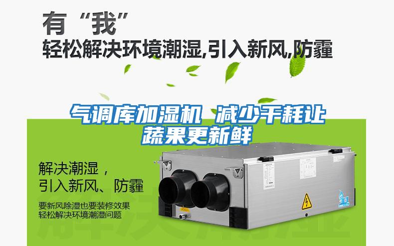氣調庫加濕機 減少干耗讓蔬果更新鮮