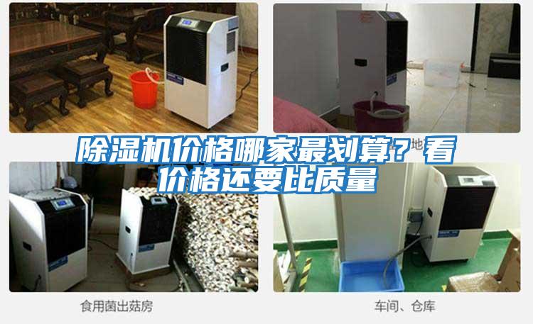 除濕機價格哪家最劃算？看價格還要比質量