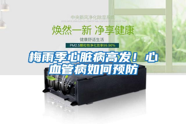 梅雨季心臟病高發！心血管病如何預防