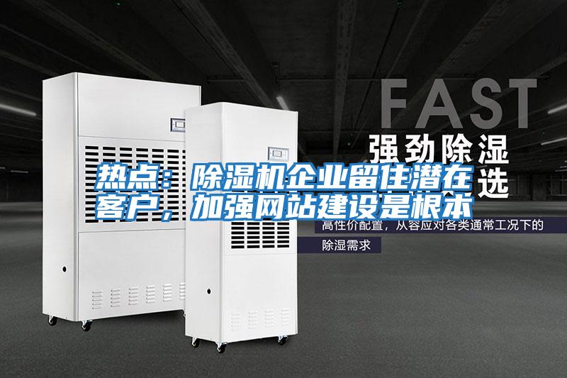 熱點(diǎn)：除濕機(jī)企業(yè)留住潛在客戶，加強(qiáng)網(wǎng)站建設(shè)是根本