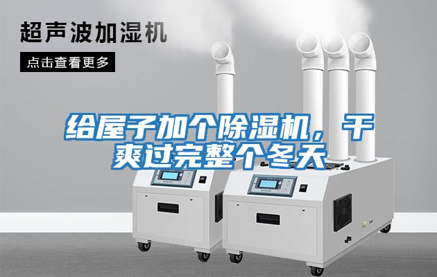 給屋子加個除濕機，干爽過完整個冬天