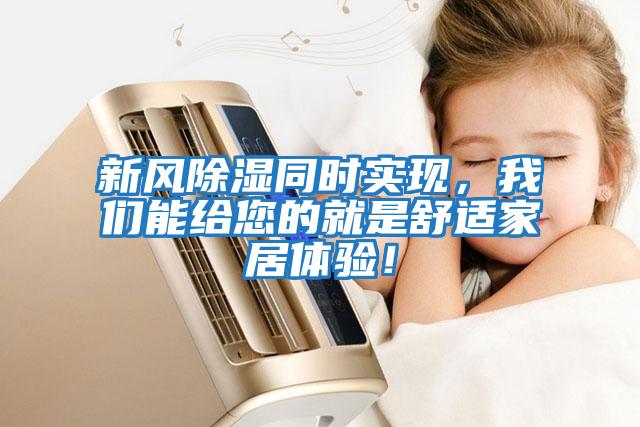 新風除濕同時實現，我們能給您的就是舒適家居體驗！