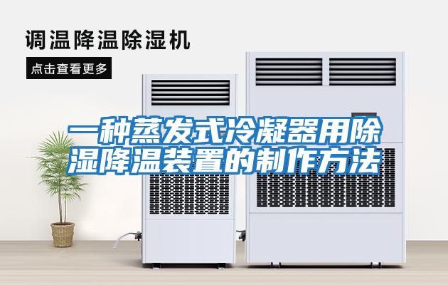 一種蒸發式冷凝器用除濕降溫裝置的制作方法