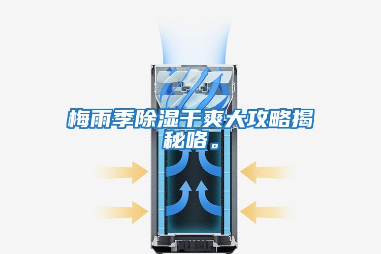 梅雨季除濕干爽大攻略揭秘咯。