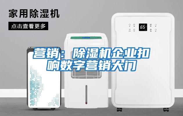 營銷:除濕機企業(yè)扣響數(shù)字營銷大門