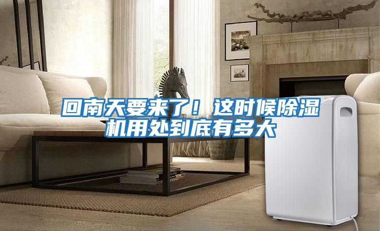 回南天要來了！這時候除濕機用處到底有多大