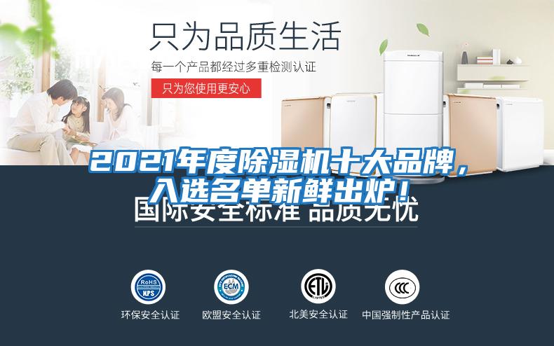 2021年度除濕機(jī)十大品牌，入選名單新鮮出爐！