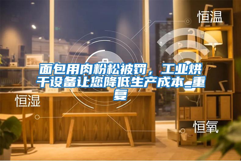 面包用肉粉松被罰，工業(yè)烘干設備讓您降低生產(chǎn)成本_重復