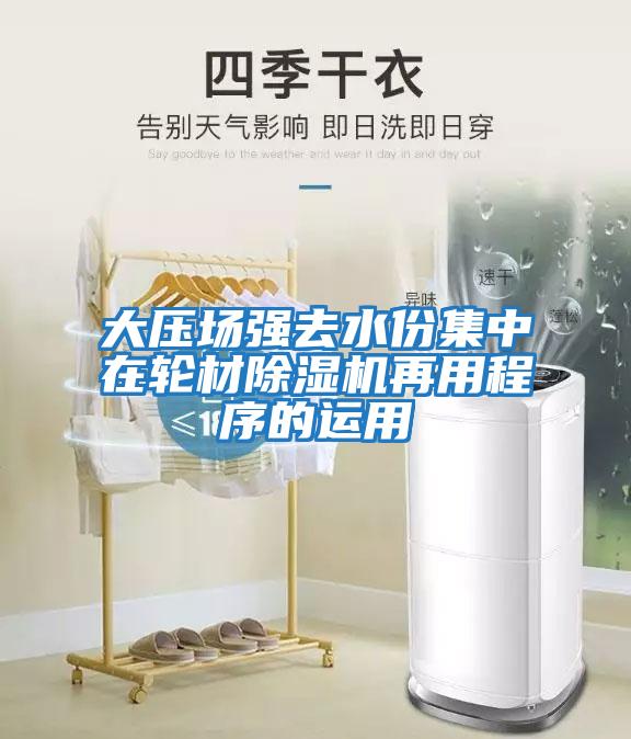大壓場強去水份集中在輪材除濕機再用程序的運用