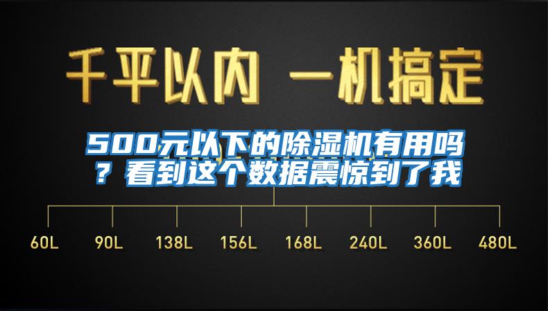 500元以下的除濕機有用嗎？看到這個數據震驚到了我