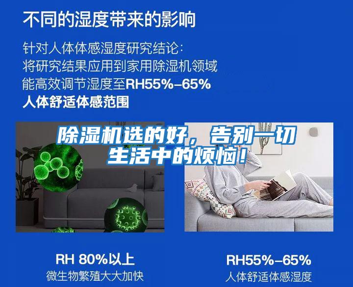 除濕機選的好，告別一切生活中的煩惱！