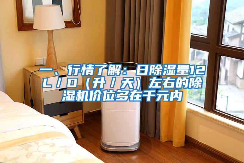 一、行情了解：日除濕量12L／D（升／天）左右的除濕機價位多在千元內