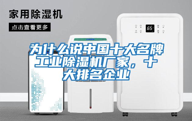 為什么說中國十大名牌工業除濕機廠家，十大排名企業