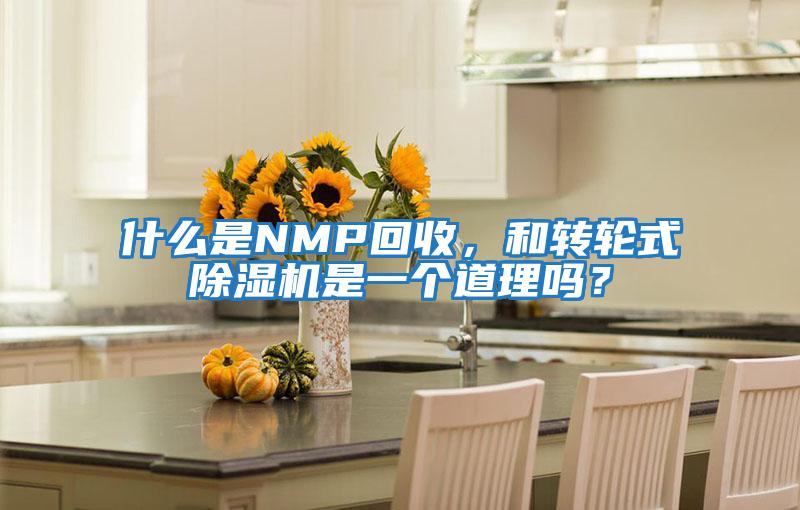 什么是NMP回收，和轉輪式除濕機是一個道理嗎？