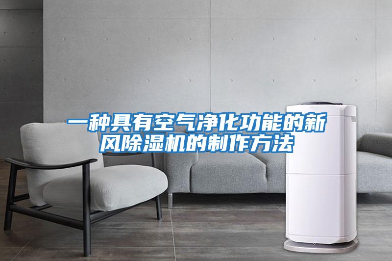 一種具有空氣凈化功能的新風(fēng)除濕機的制作方法