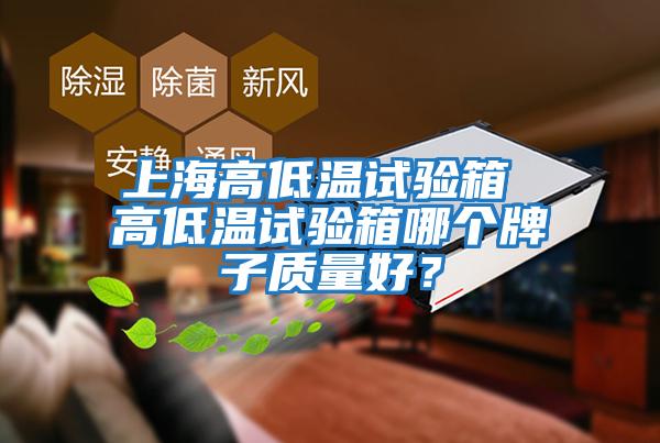 上海高低溫試驗箱 高低溫試驗箱哪個牌子質量好?