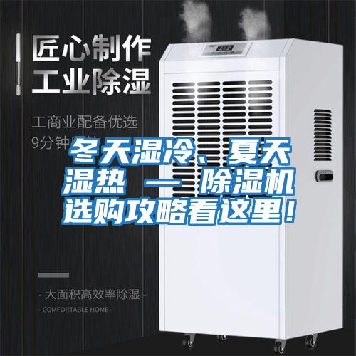 冬天濕冷、夏天濕熱 — 除濕機選購攻略看這里！
