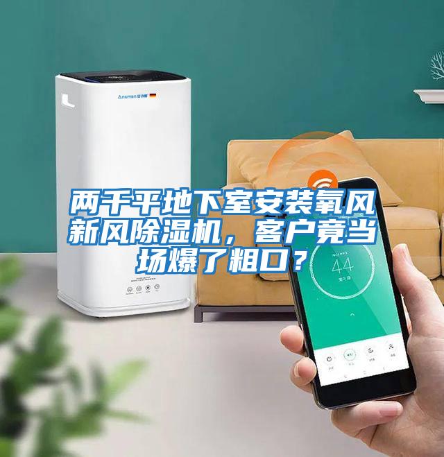 兩千平地下室安裝氧風新風除濕機，客戶竟當場爆了粗口？