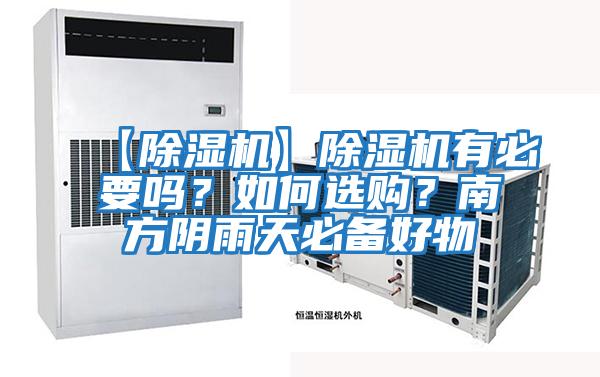 【除濕機】除濕機有必要嗎?如何選購?南方陰雨天必備好物