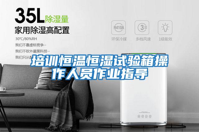 培訓(xùn)恒溫恒濕試驗箱操作人員作業(yè)指導(dǎo)