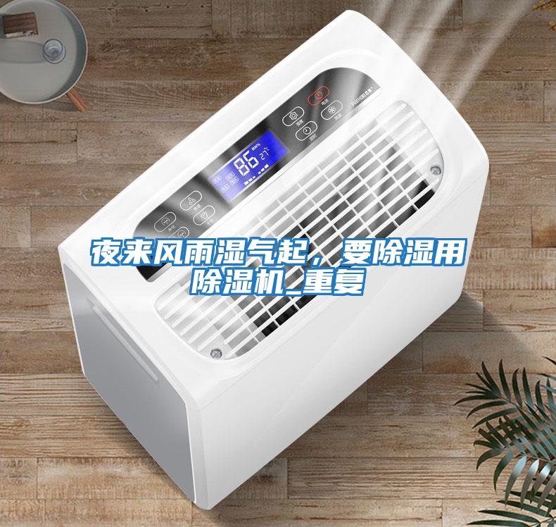 夜來風雨濕氣起，要除濕用除濕機_重復