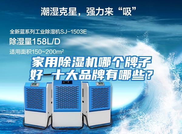 家用除濕機哪個牌子好 十大品牌有哪些？