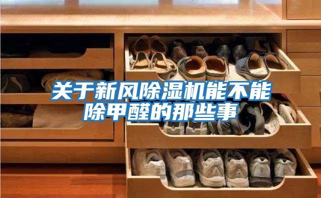 關于新風除濕機能不能除甲醛的那些事