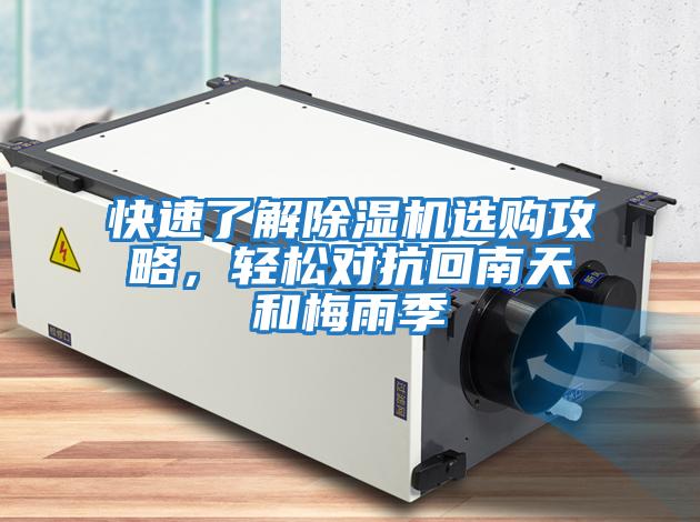 快速了解除濕機選購攻略，輕松對抗回南天和梅雨季