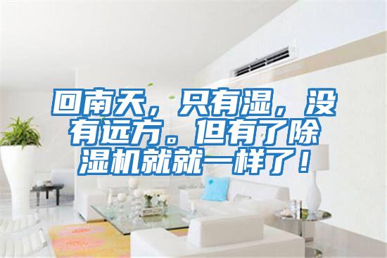 回南天，只有濕，沒(méi)有遠(yuǎn)方。但有了除濕機(jī)就就一樣了！