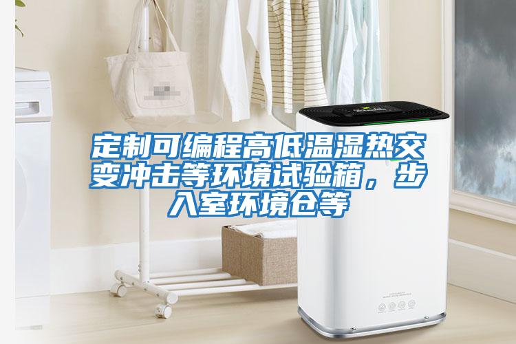 定制可編程高低溫濕熱交變沖擊等環境試驗箱，步入室環境倉等