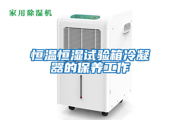 恒溫恒濕試驗箱冷凝器的保養工作