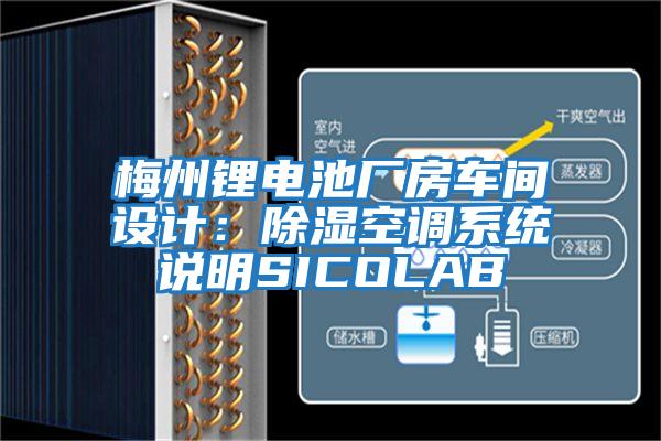 梅州鋰電池廠房車間設計：除濕空調系統(tǒng)說明SICOLAB