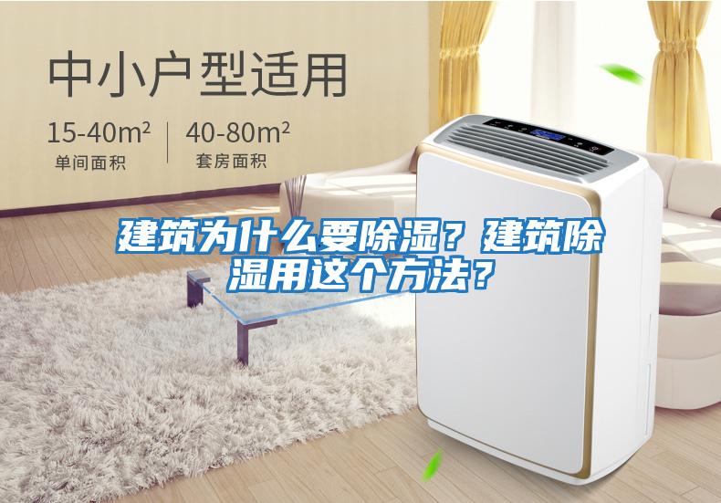 建筑為什么要除濕？建筑除濕用這個方法？