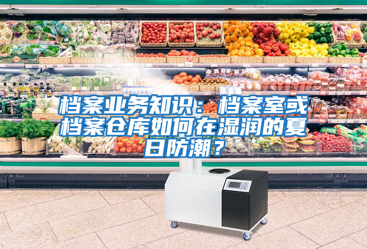 檔案業務知識：檔案室或檔案倉庫如何在濕潤的夏日防潮？