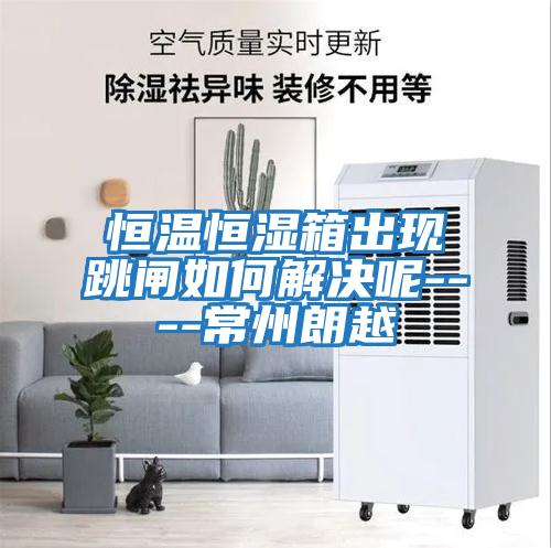 恒溫恒濕箱出現跳閘如何解決呢----常州朗越