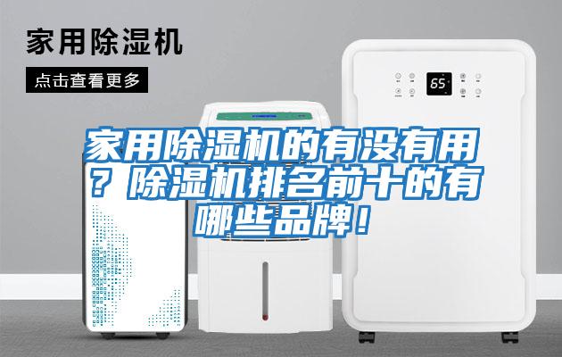 家用除濕機的有沒有用？除濕機排名前十的有哪些品牌！