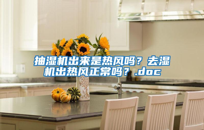 抽濕機出來是熱風嗎？去濕機出熱風正常嗎？.doc