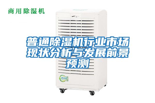 普通除濕機行業(yè)市場現(xiàn)狀分析與發(fā)展前景預測