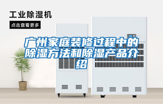 廣州家庭裝修過程中的除濕方法和除濕產品介紹