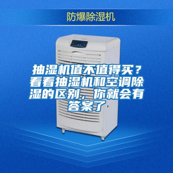 抽濕機值不值得買？看看抽濕機和空調除濕的區別，你就會有答案了