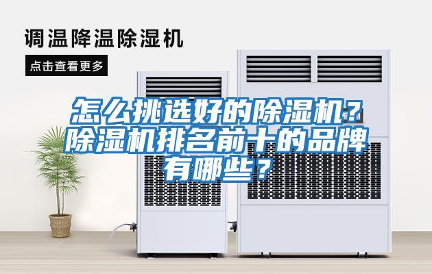 怎么挑選好的除濕機？除濕機排名前十的品牌有哪些？
