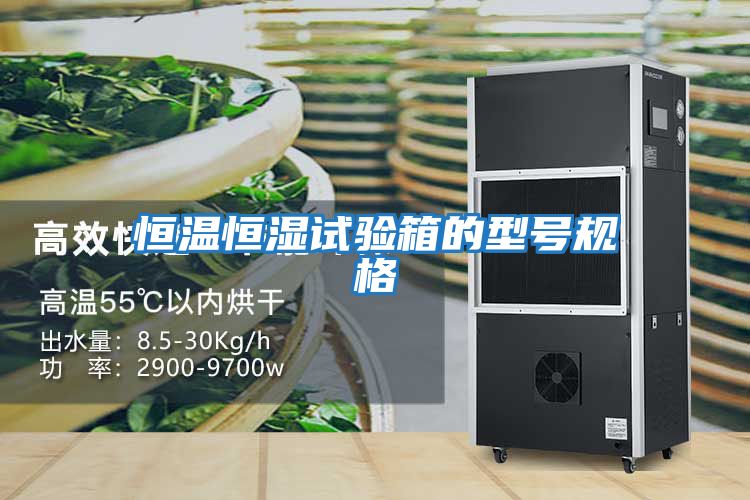 恒溫恒濕試驗箱的型號規格